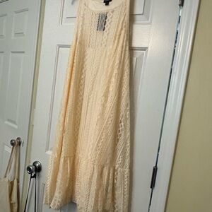 Torrid Cream Lace Dress